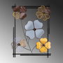 Wallity Accesorio Decorativo de Pared de Metal Hecho a Mano 50x70x4 cm